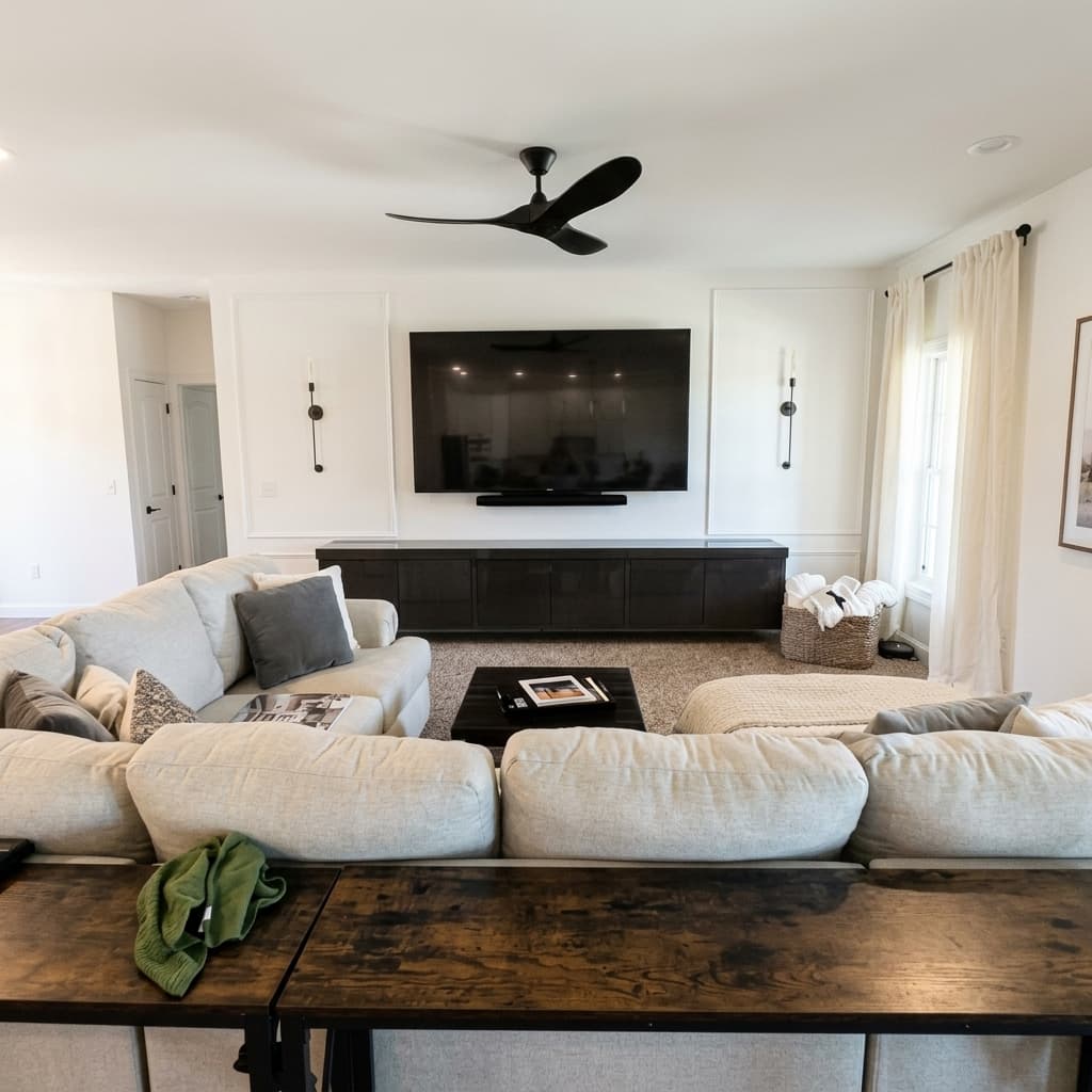 Bright Living Room Finish